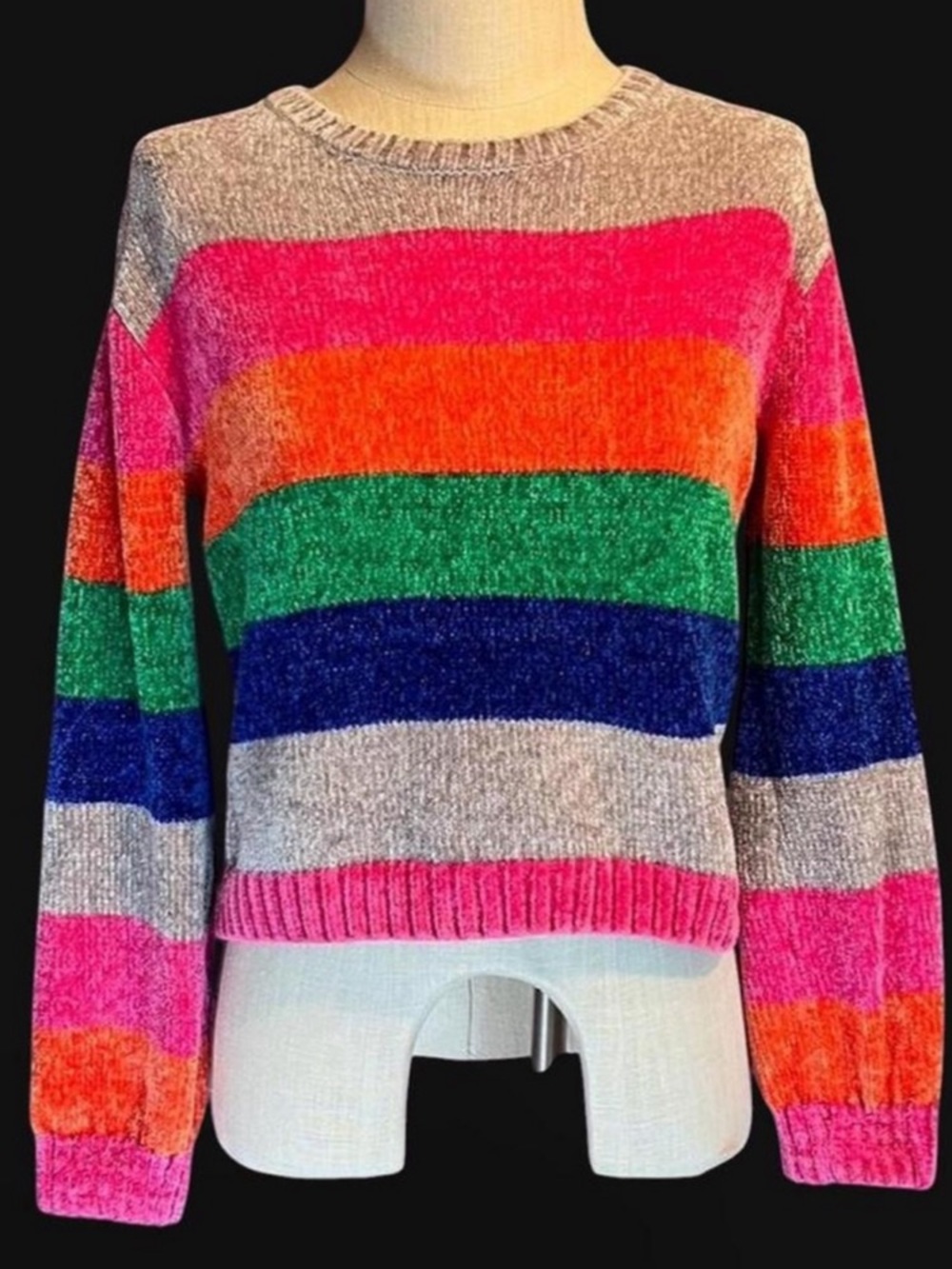 💗Epic Threads Striped Sweater in Multicolor Size XL Big Girl